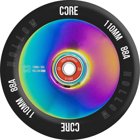 CORE Hollow Scooter Wheel - Black/Neochrome 110mm