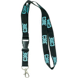 CORE Lanyard Keychain - Black/Teal
