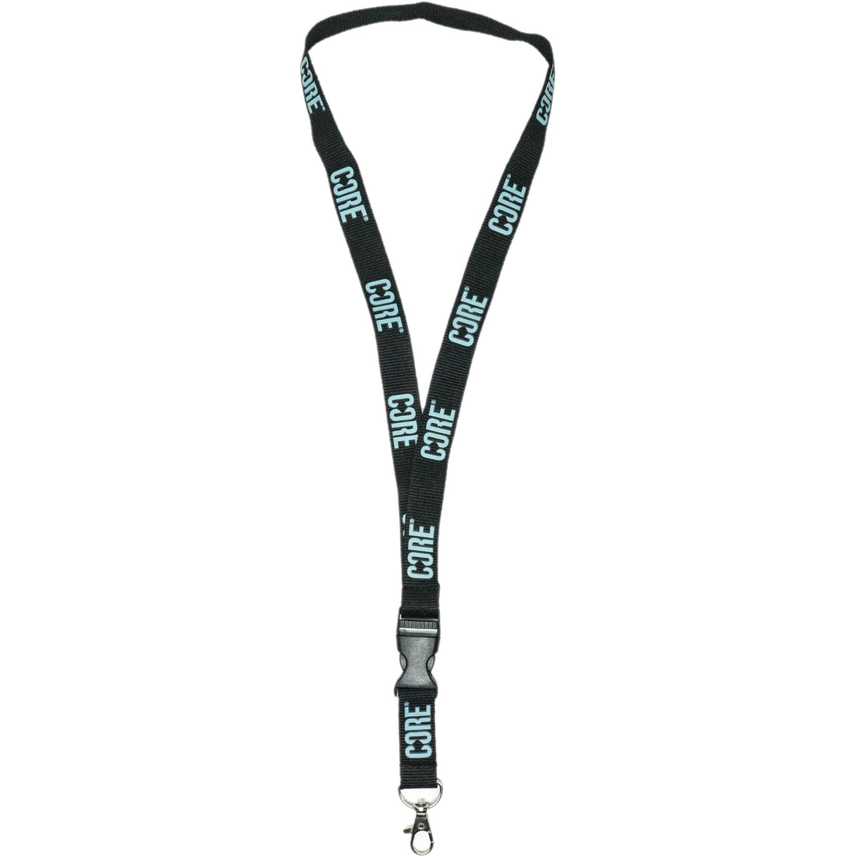 CORE Lanyard Keychain - Black/Teal