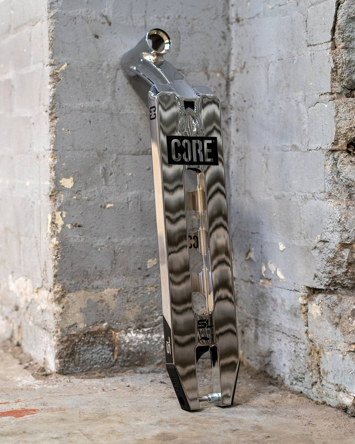 CORE SL1 (Super Light) Scooter Deck - Chrome 20'' x 5''
