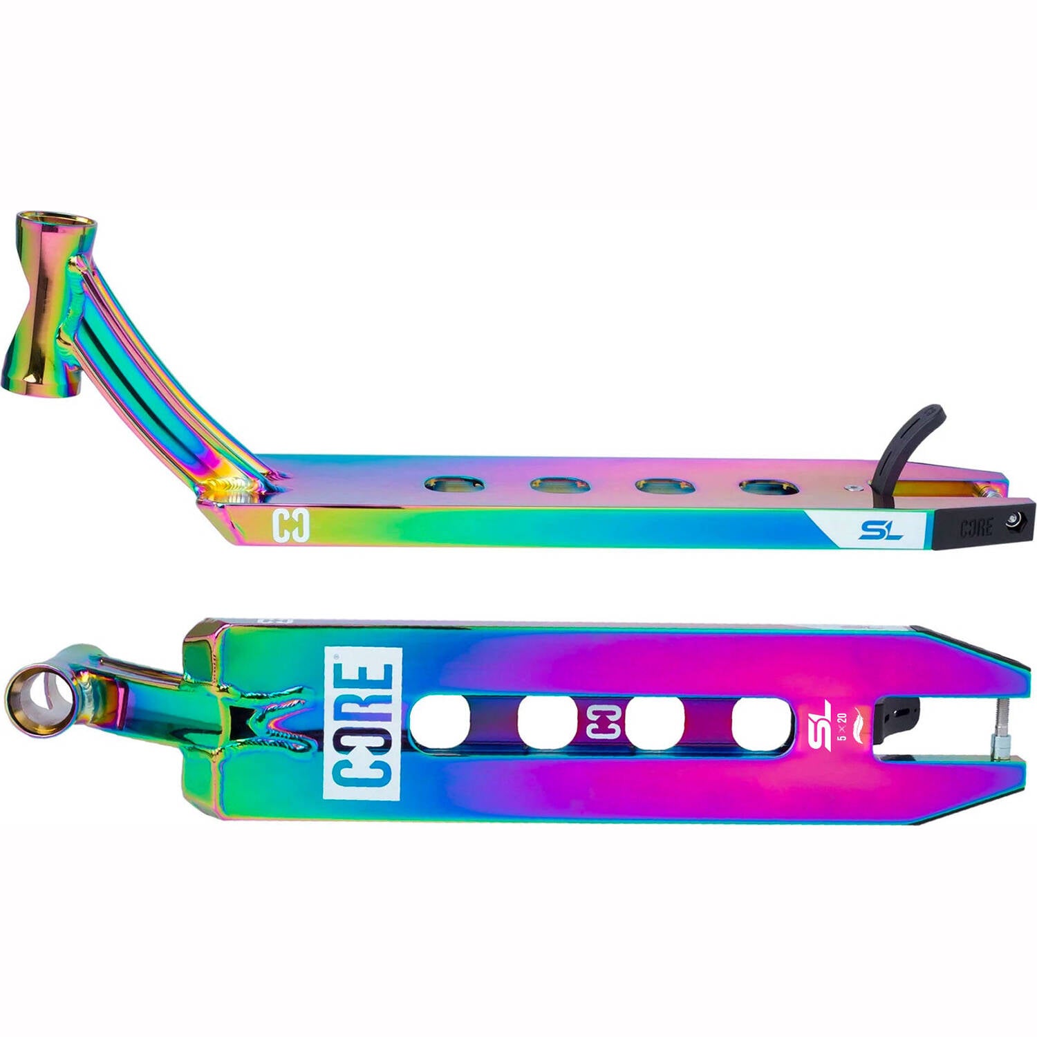 CORE SL1 (Super Light) Scooter Deck - Neochrome 20'' x 5''