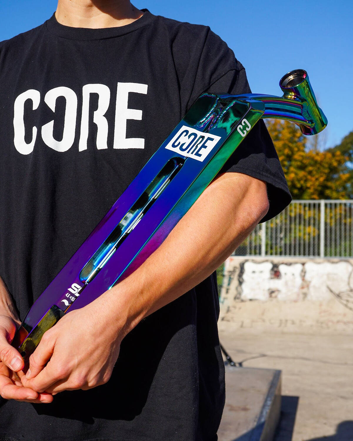 CORE SL1 (Super Light) Scooter Deck - Neochrome 20'' x 5''