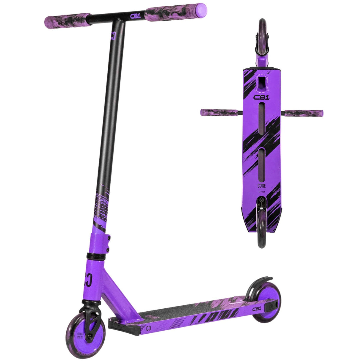 CORE CB1 Beginner Stunt Scooter - Black/Purple