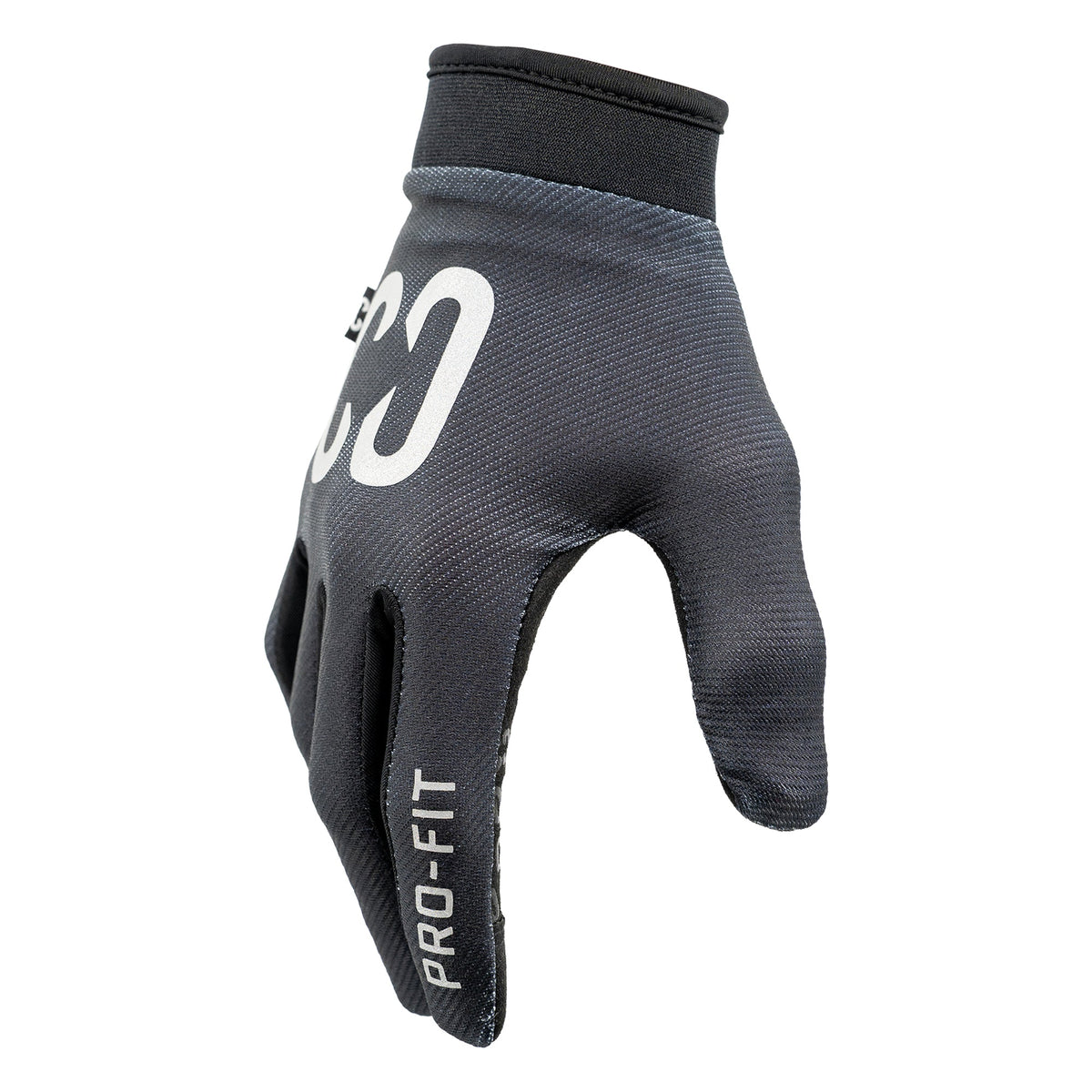 CORE Pro-Fit Velcro Protective Gloves - Reflective Black