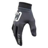 CORE Pro-Fit Velcro Protective Gloves - Reflective Black