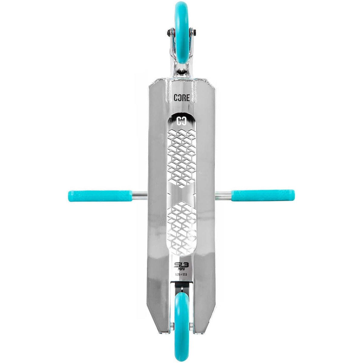 CORE SL3 Mini Stunt Scooter - Chrome/Teal
