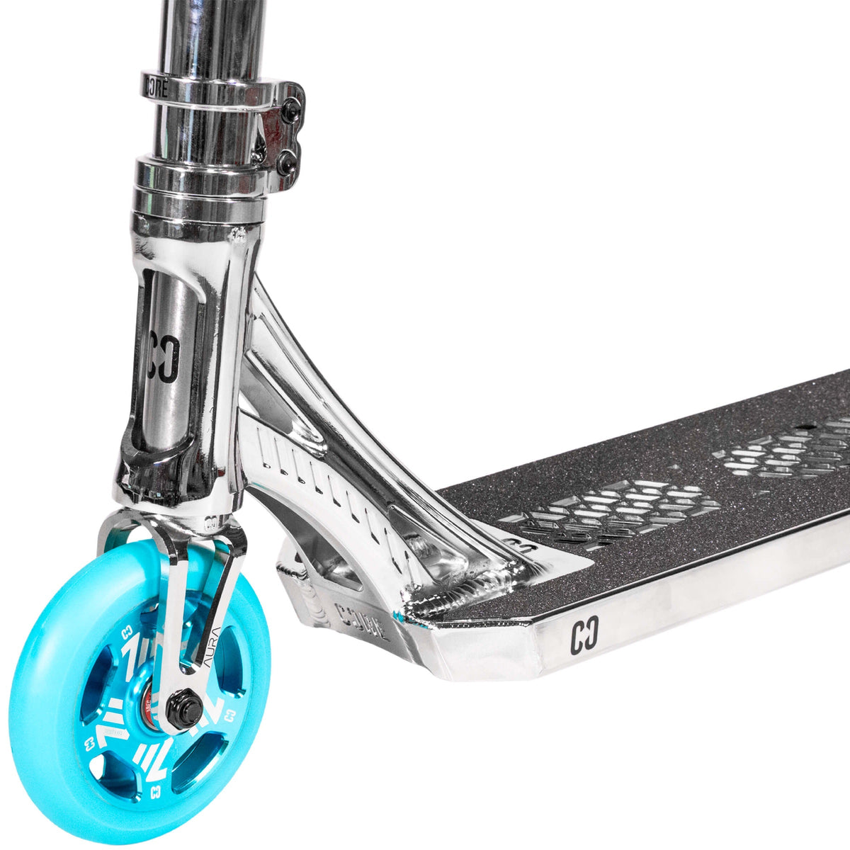 CORE SL3 Mini Stunt Scooter - Chrome/Teal