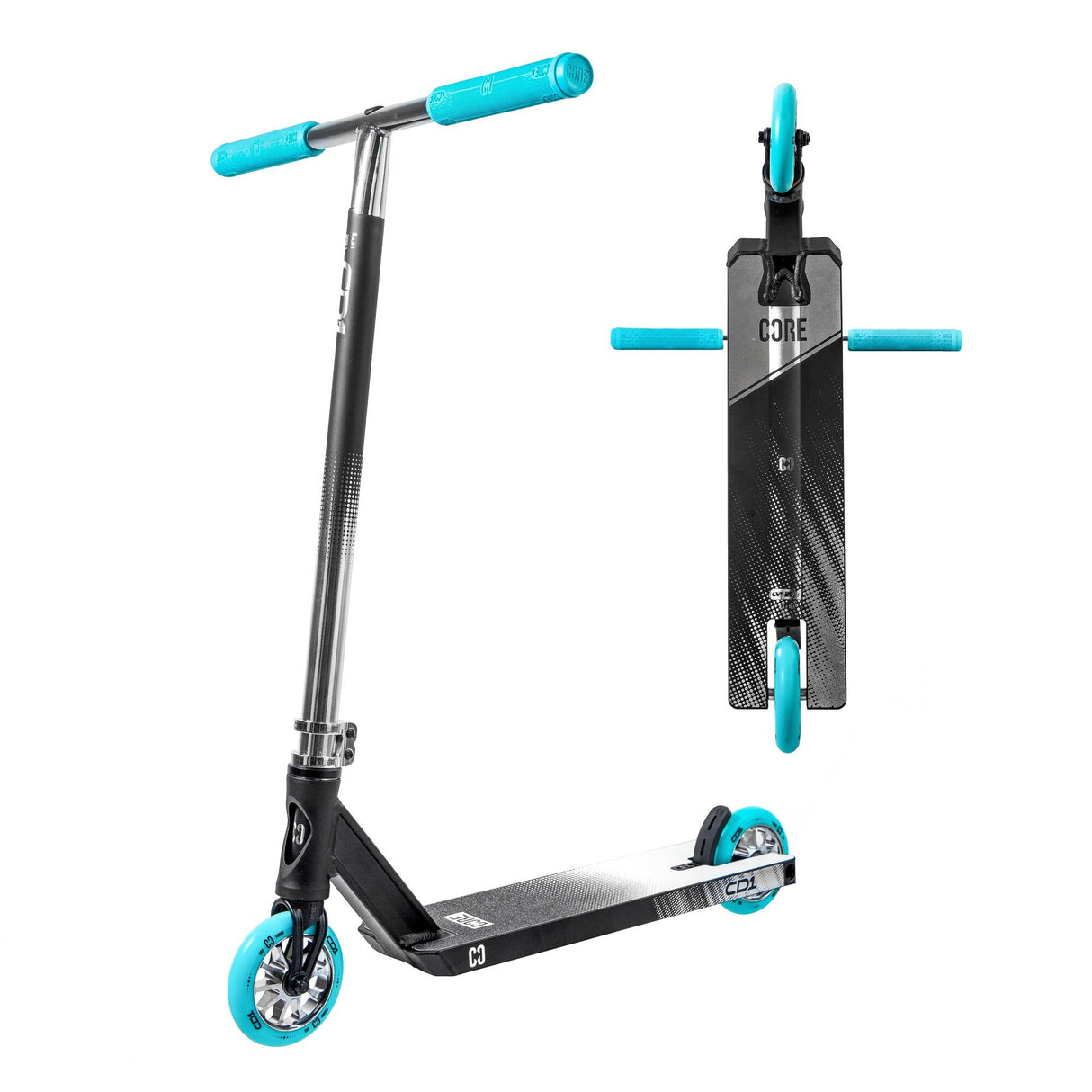 CORE CD1 Stunt Scooter - Chrome/Teal