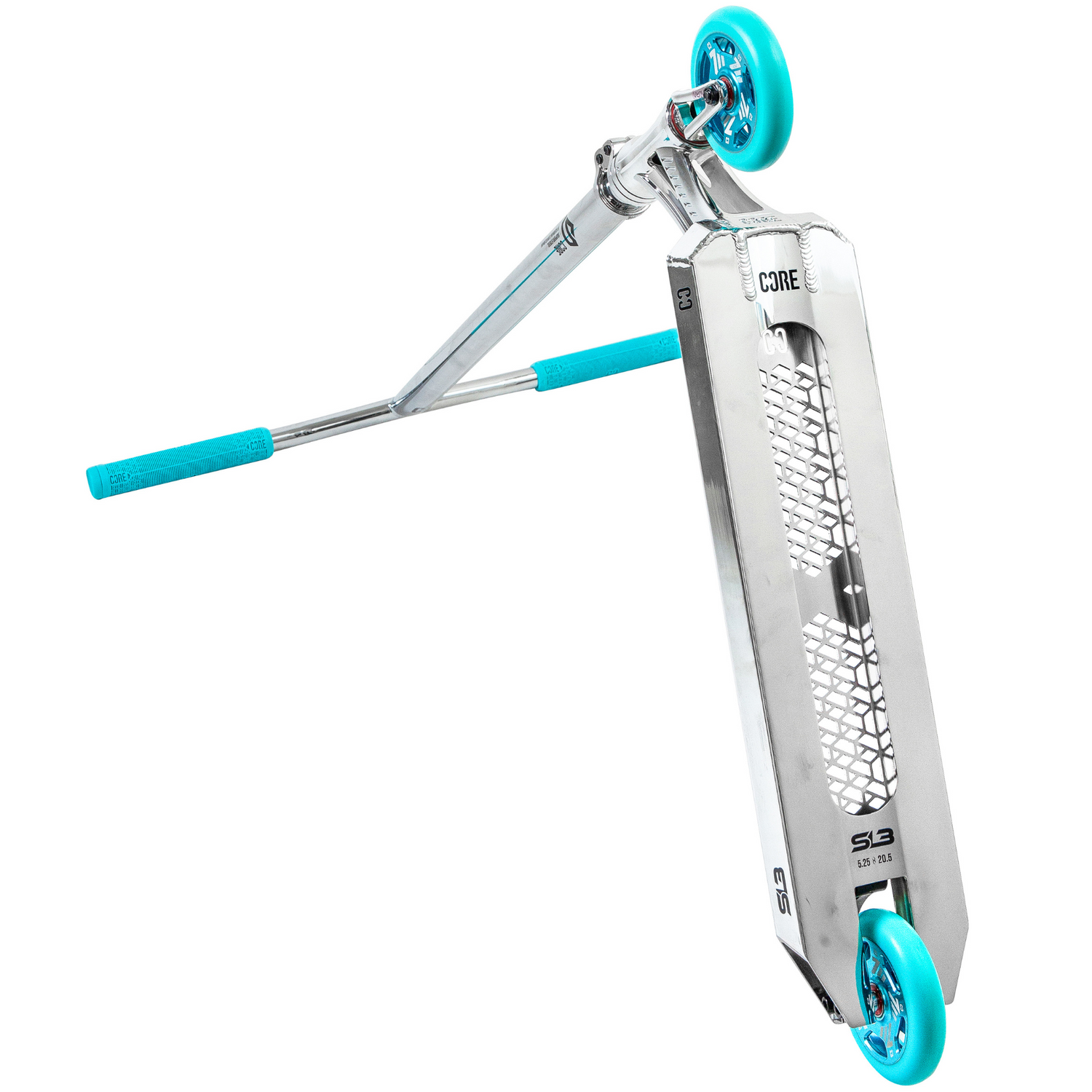 CORE SL3 Stunt Scooter - Chrome/Teal