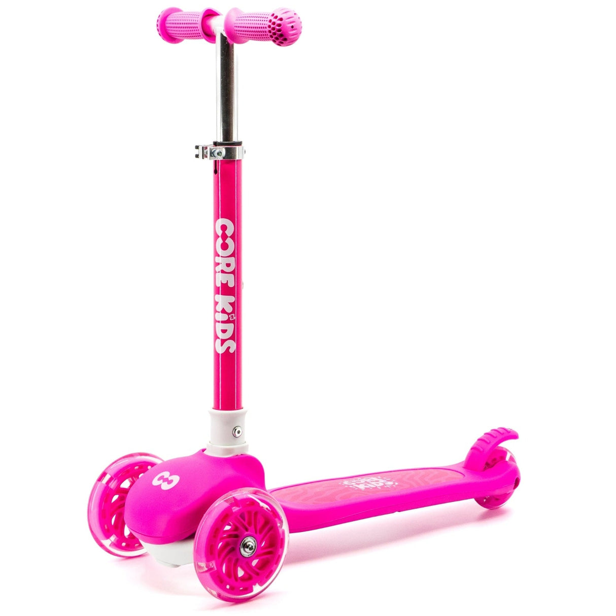 CORE Kids Foldy Light Up Folding Scooter - Pink