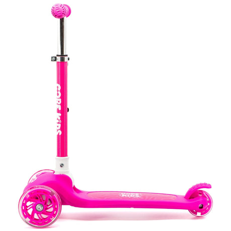 CORE Kids Foldy Light Up Folding Scooter - Pink