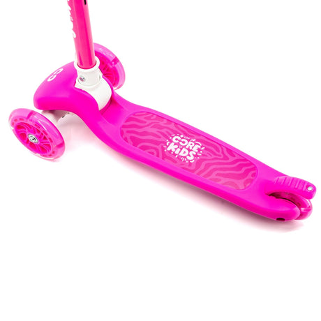 CORE Kids Foldy Light Up Folding Scooter - Pink