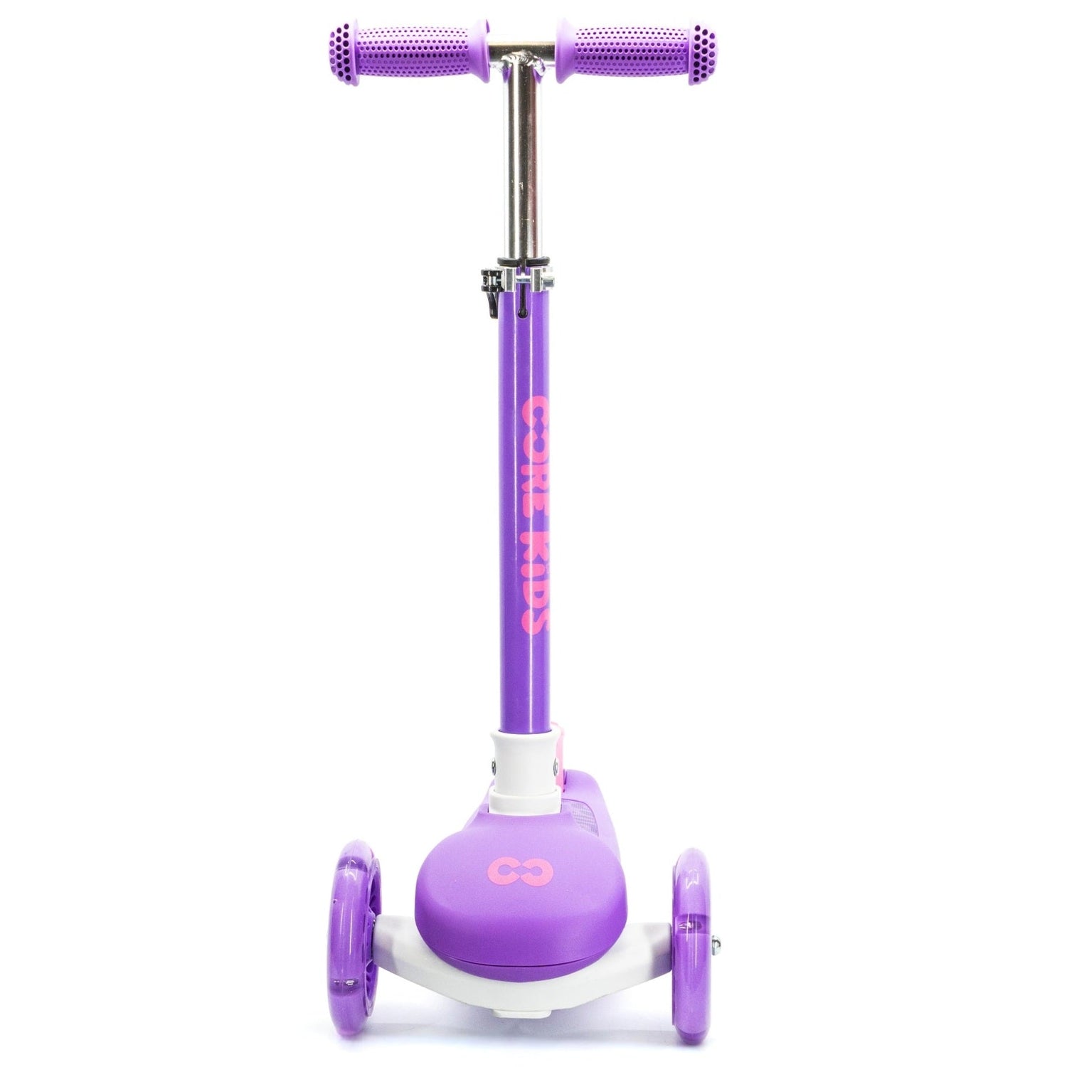 CORE Kids Foldy Light Up Folding Scooter - Purple