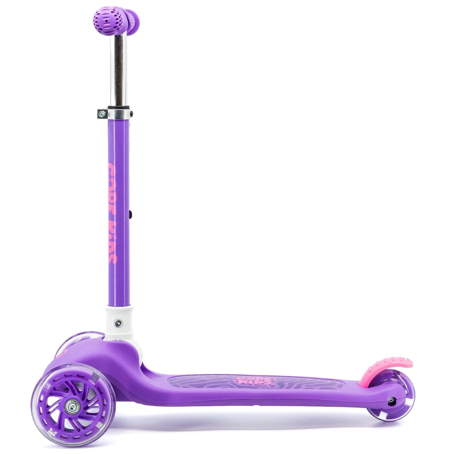 CORE Kids Foldy Light Up Folding Scooter - Purple