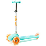 CORE Kids Foldy Light Up Folding Scooter - Teal/Peach