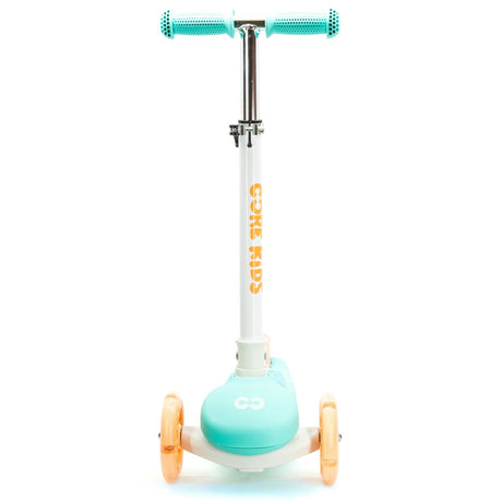 CORE Kids Foldy Light Up Folding Scooter - Teal/Peach