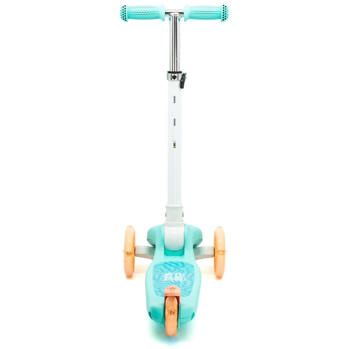 CORE Kids Foldy Light Up Folding Scooter - Teal/Peach