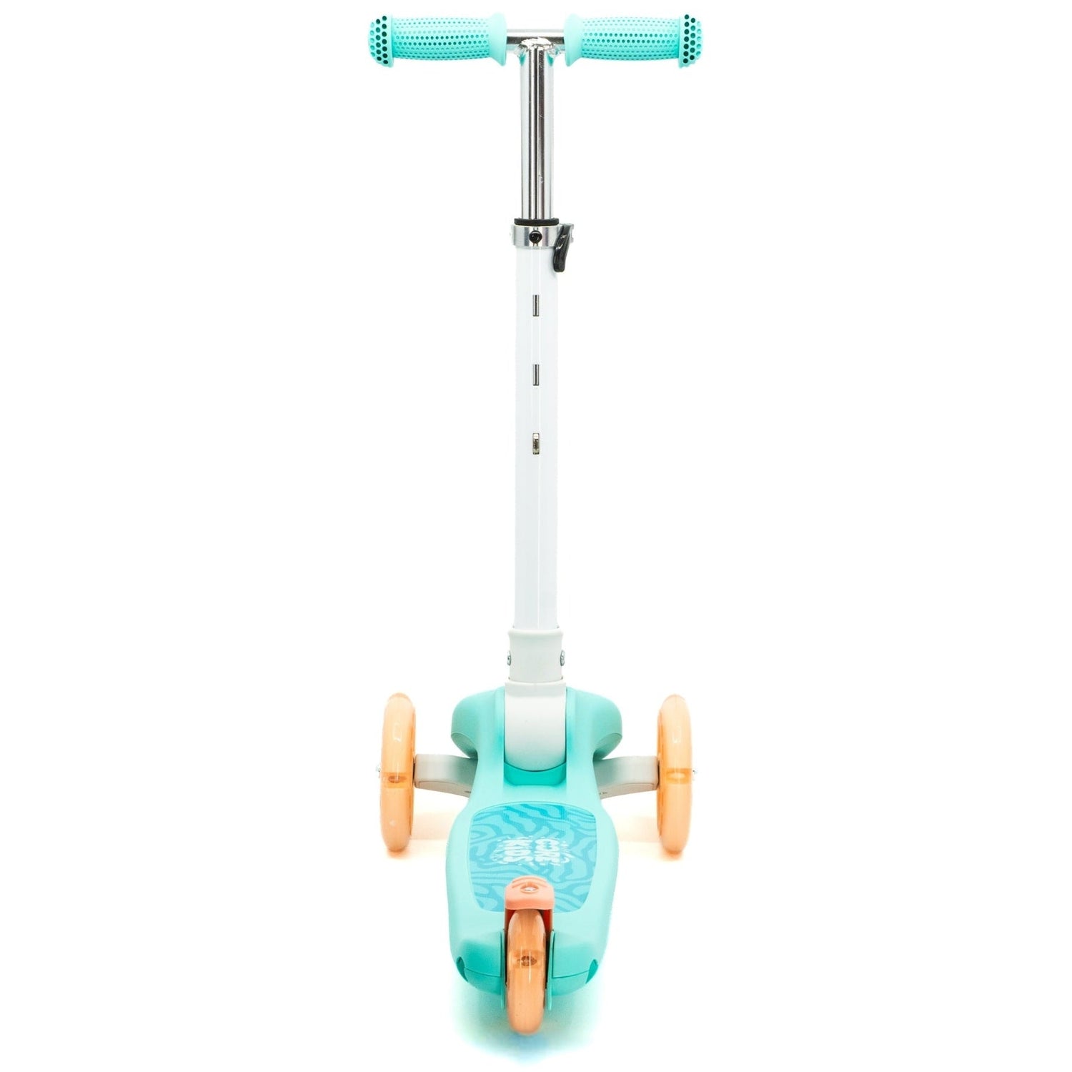 CORE Kids Foldy Light Up Folding Scooter - Teal/Peach
