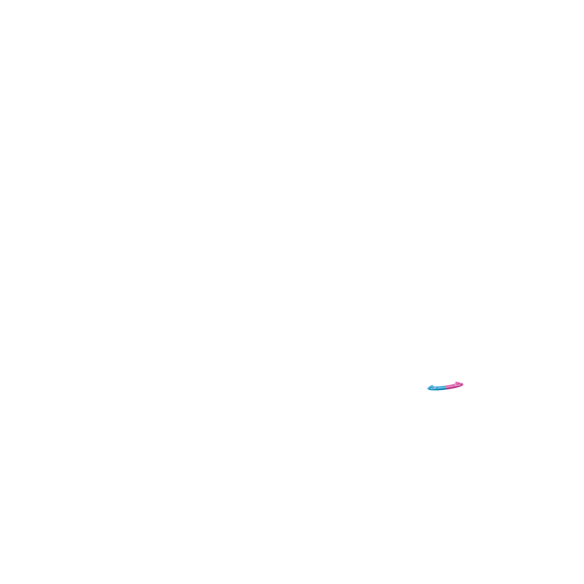 CORE Icon Integrated Scooter Headset - Pink/Blue