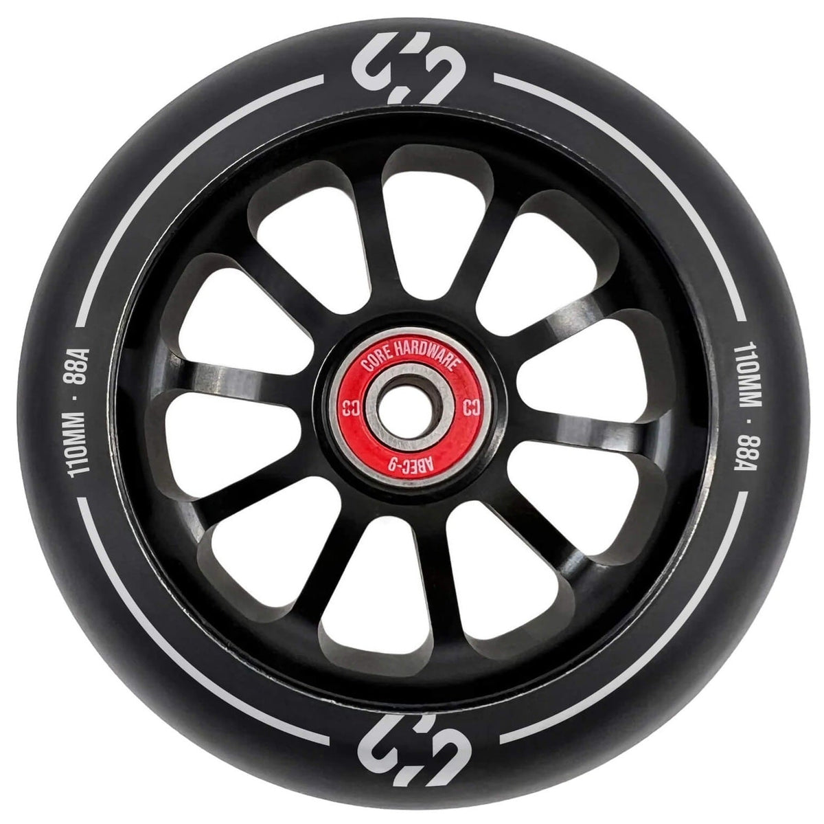 CORE Icon Spoked 110mm Scooter Wheel - Black