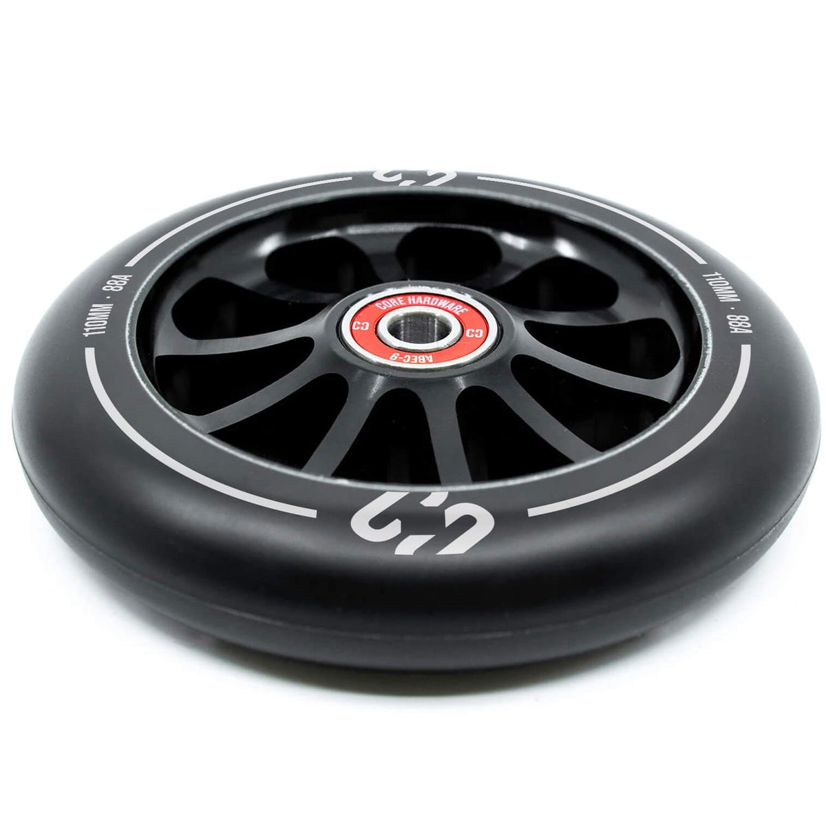 CORE Icon Spoked 110mm Scooter Wheel - Black
