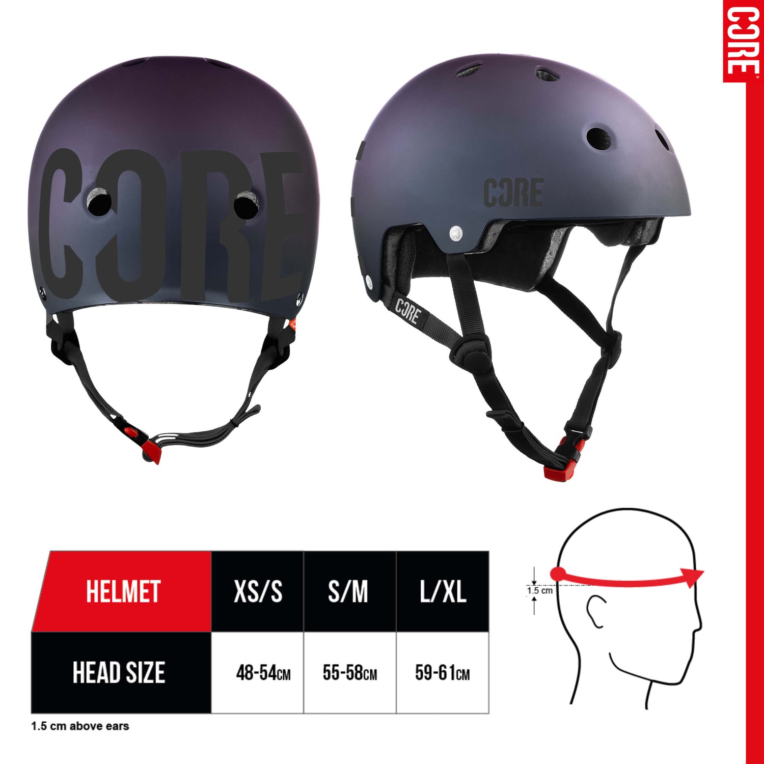 CORE Street Helmet - NeoChrome/Black