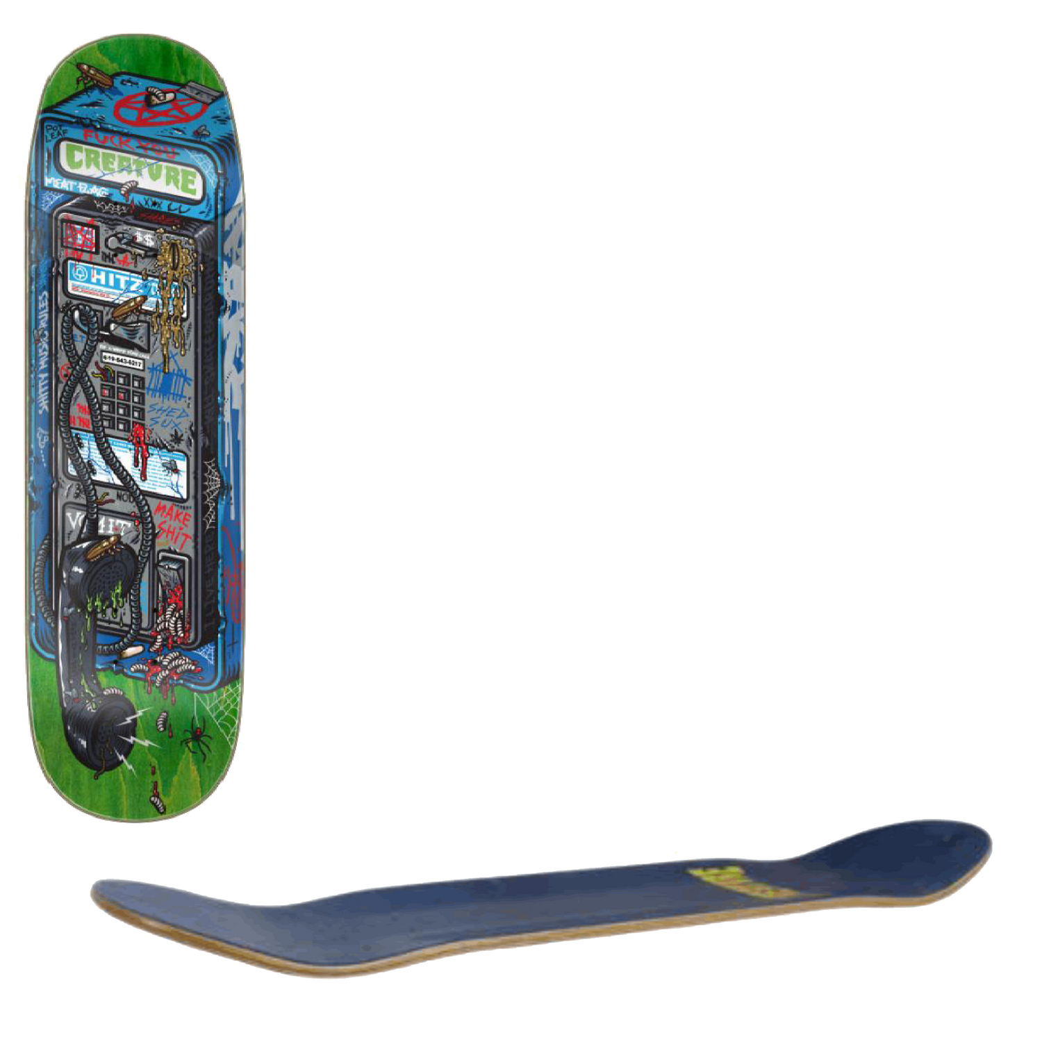 Creature Hitz Last Call Skateboard Deck - Multi 8.78"