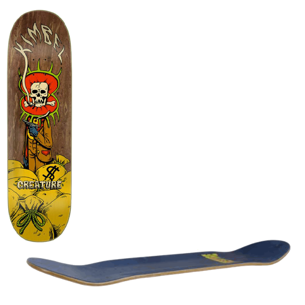 Creature Kimbel Heist Skateboard Deck - Multi 9"