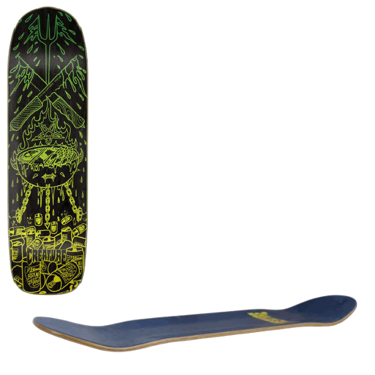 Creature Martinez Stab-BQ Skateboard Deck - 9"