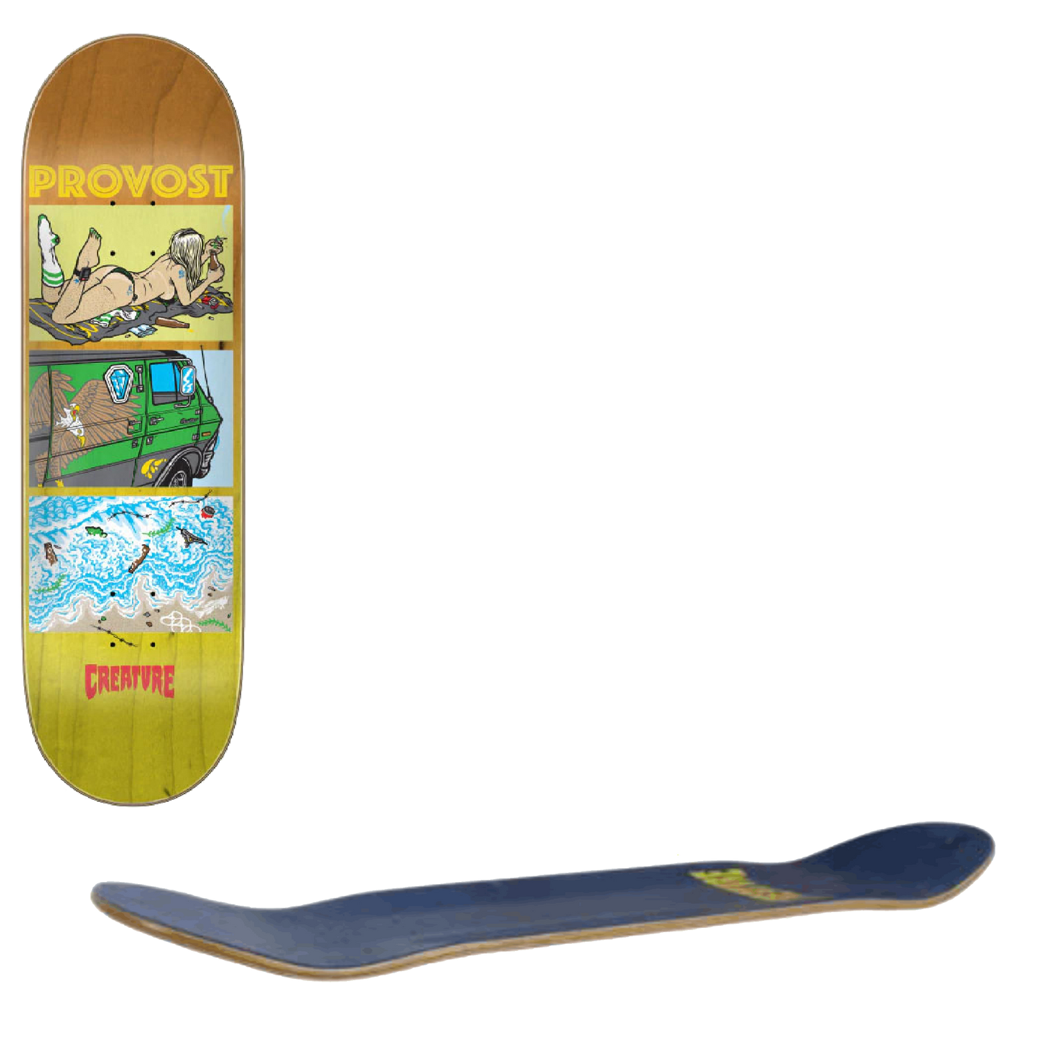 Creature Provost Hesh Coast Skateboard Deck - 8.47"
