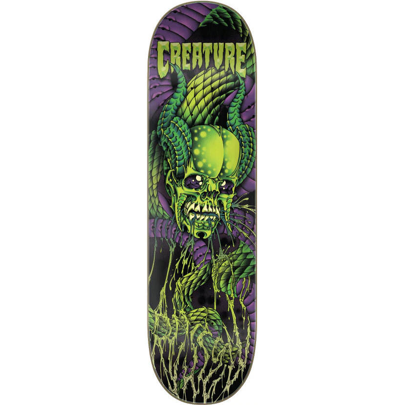 Creature Russell Serpent Skull Skateboard Deck - 8.6"