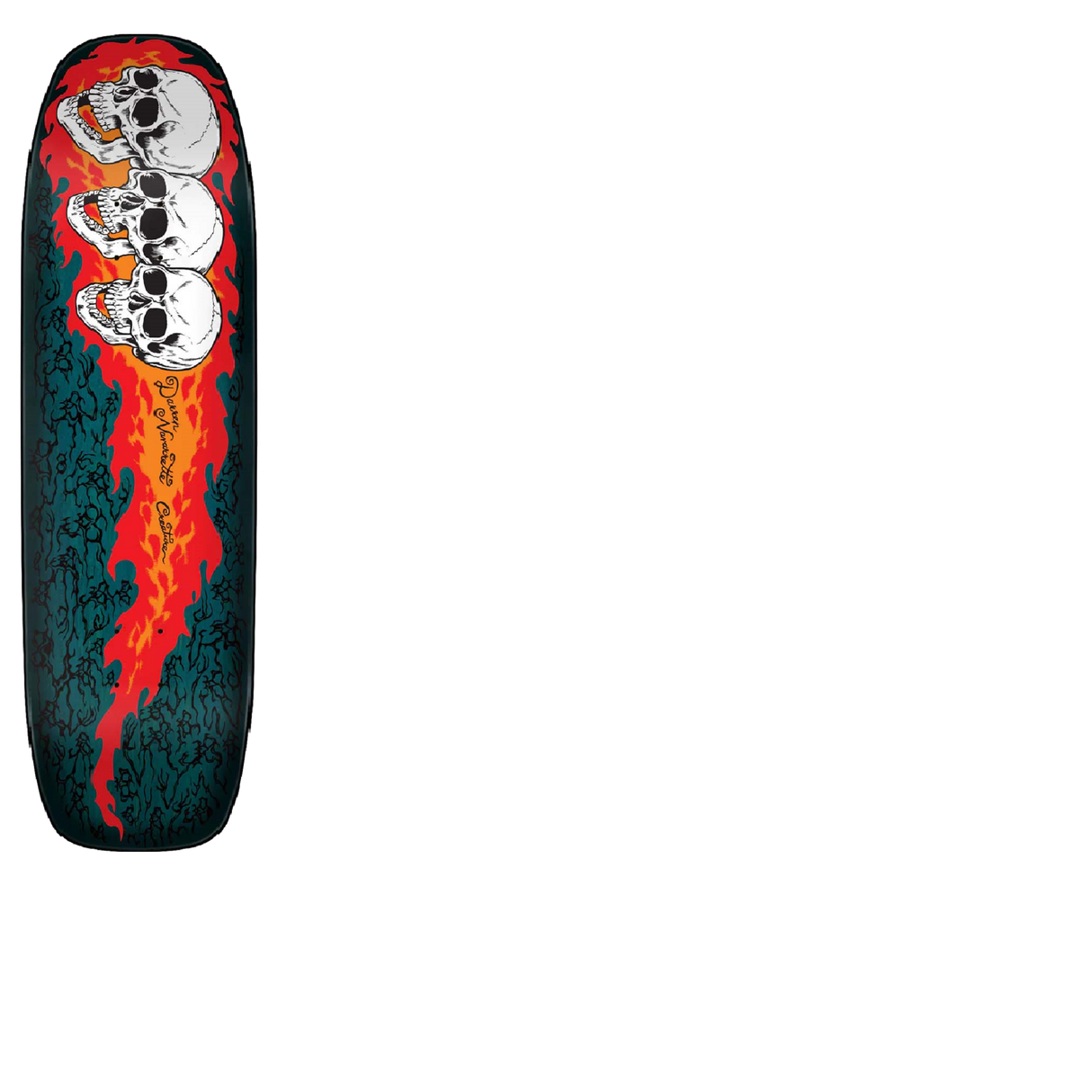 Creature 3 Skulls Skateboard Deck - Navarette 8.8"