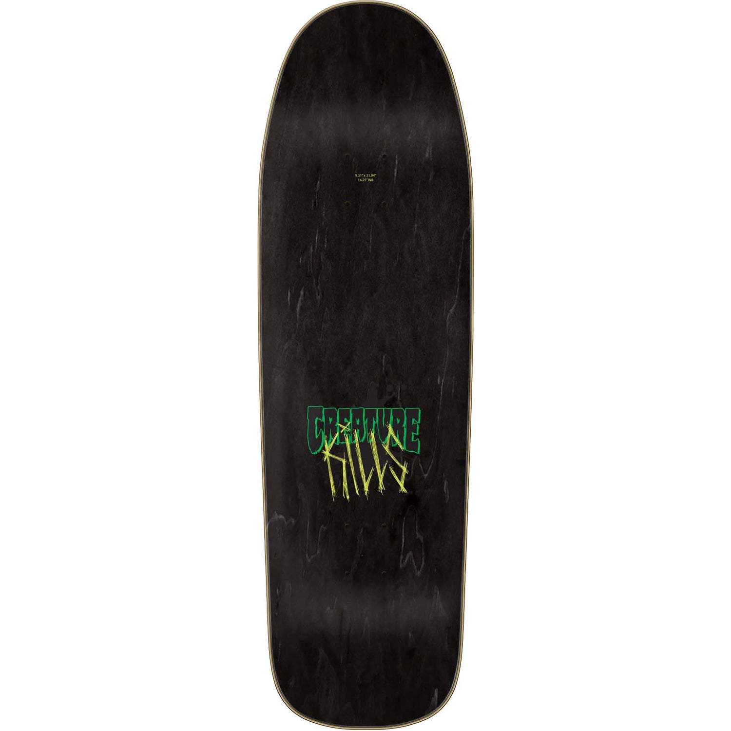 Creature Boneheadz Skateboard Deck - Green 9.31"