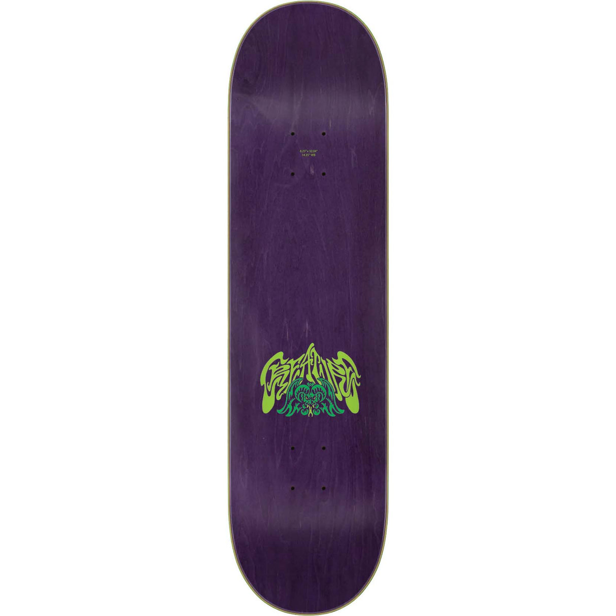 Creature Psycrofice Skateboard Deck - Green 8.25"