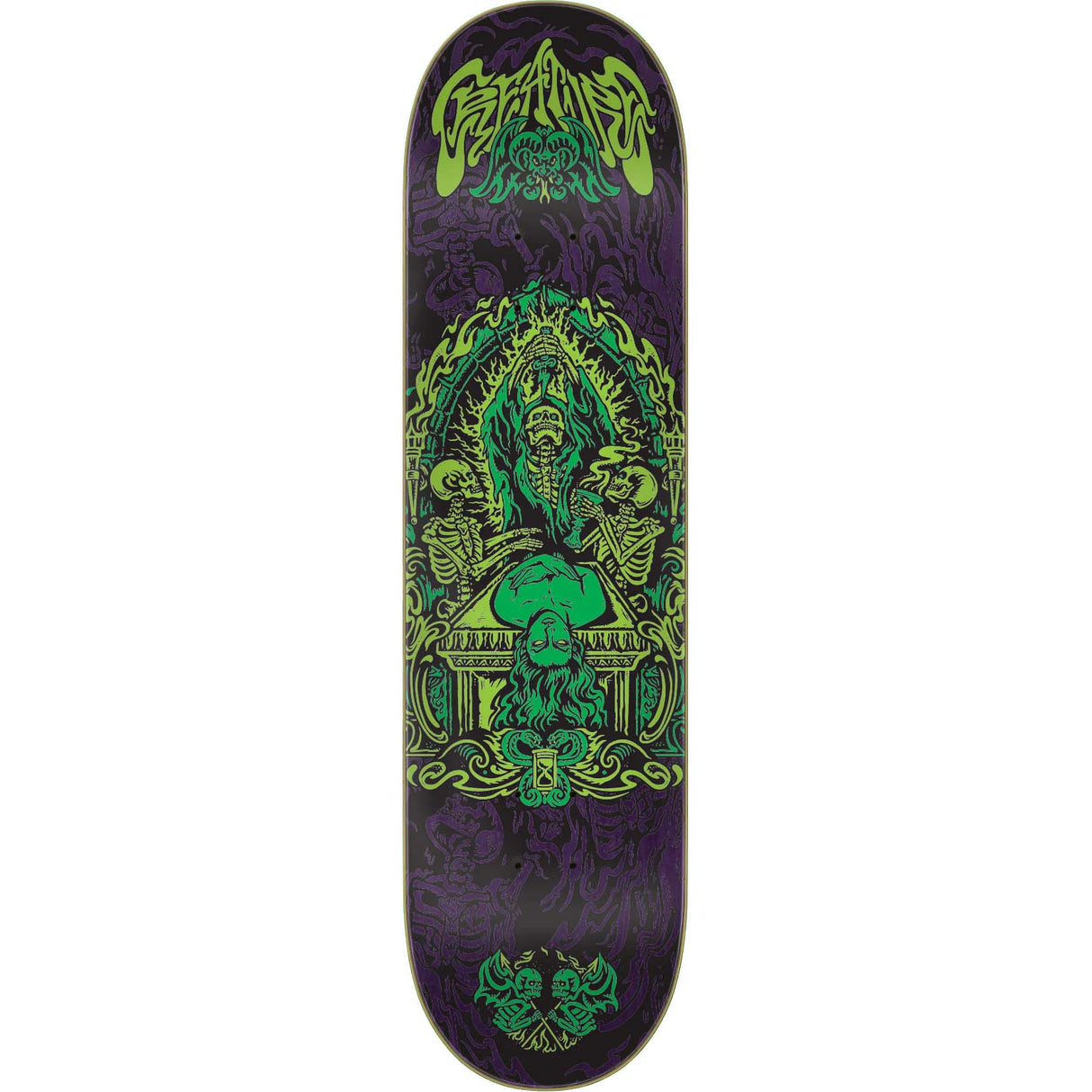 Creature Psycrofice Skateboard Deck - Green 8.25"