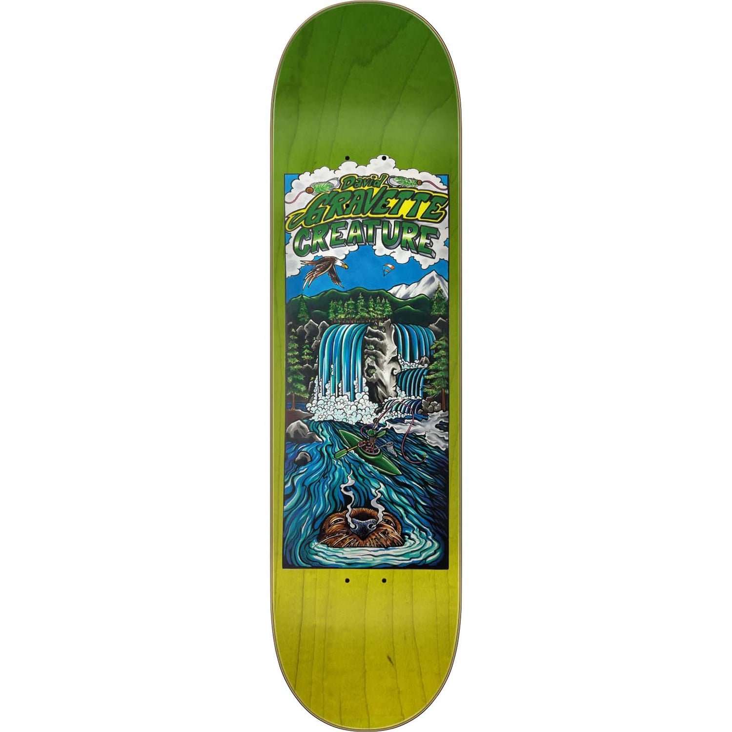 Creature Gravette Hippie Falls Pro Skateboard Deck - 8.3"