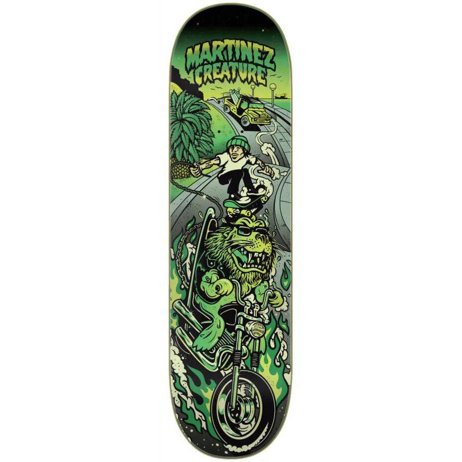Creature Martez Playa Grande Skateboard Deck - Green 8.6''