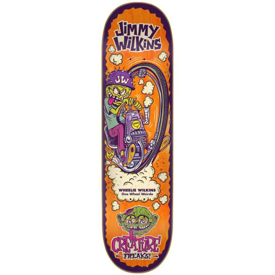 Creature Wilks Freaks Skateboard Deck - Orange 8.375''