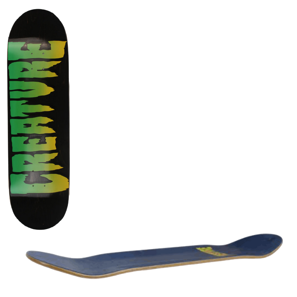Creature Logo Stump Skateboard Deck - Black 9''