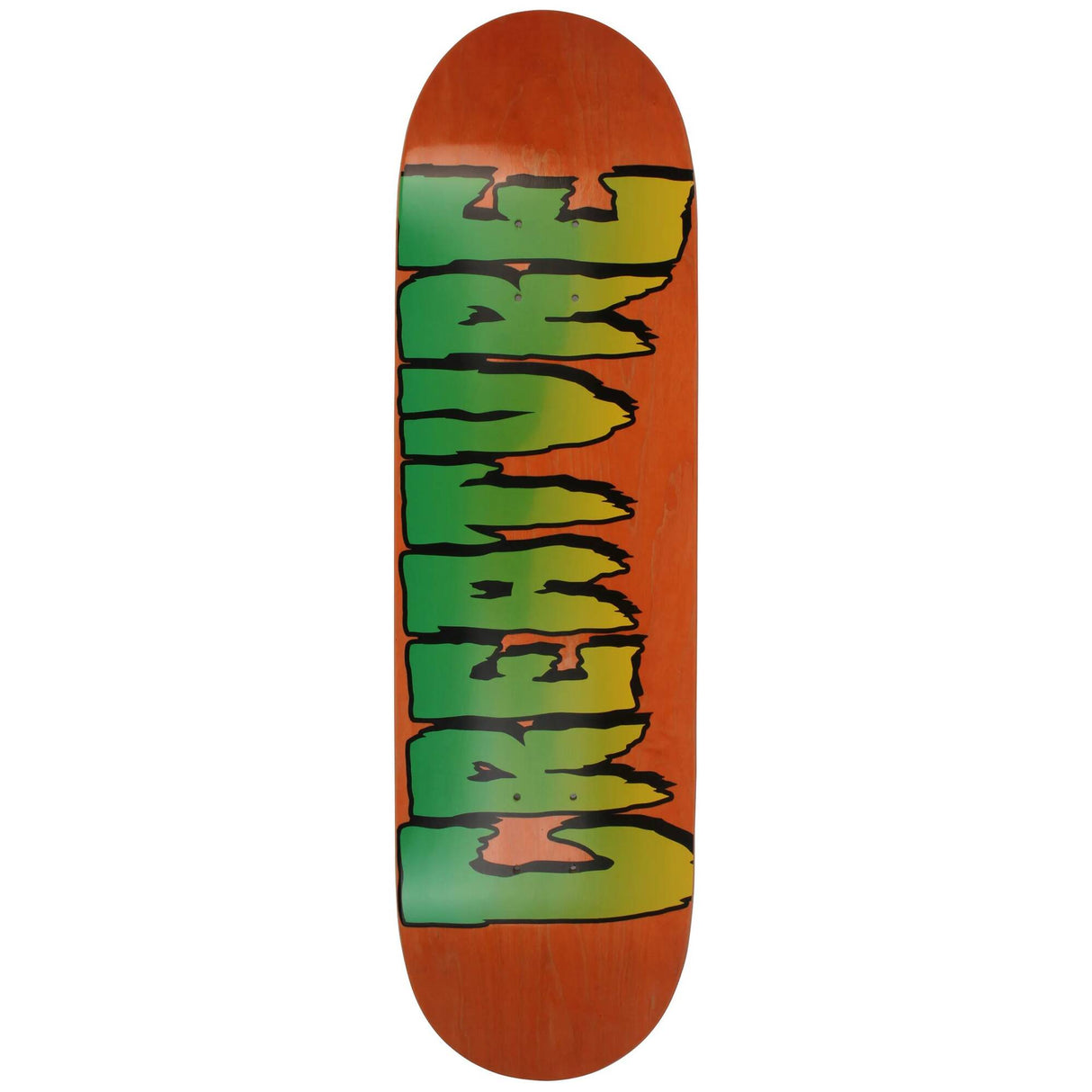 Creature Logo Stump Skateboard Deck - Orange 8.8''