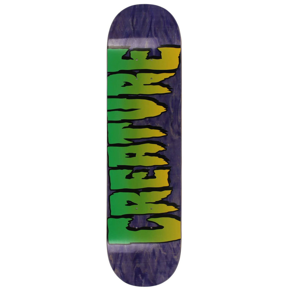 Creature Logo Stump Skateboard Deck - Purple 8.25''