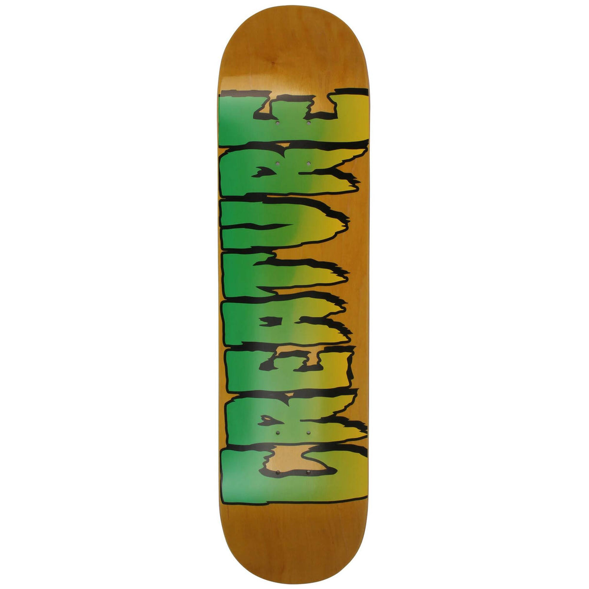 Creature Logo Stump Skateboard Deck - Yellow 8''