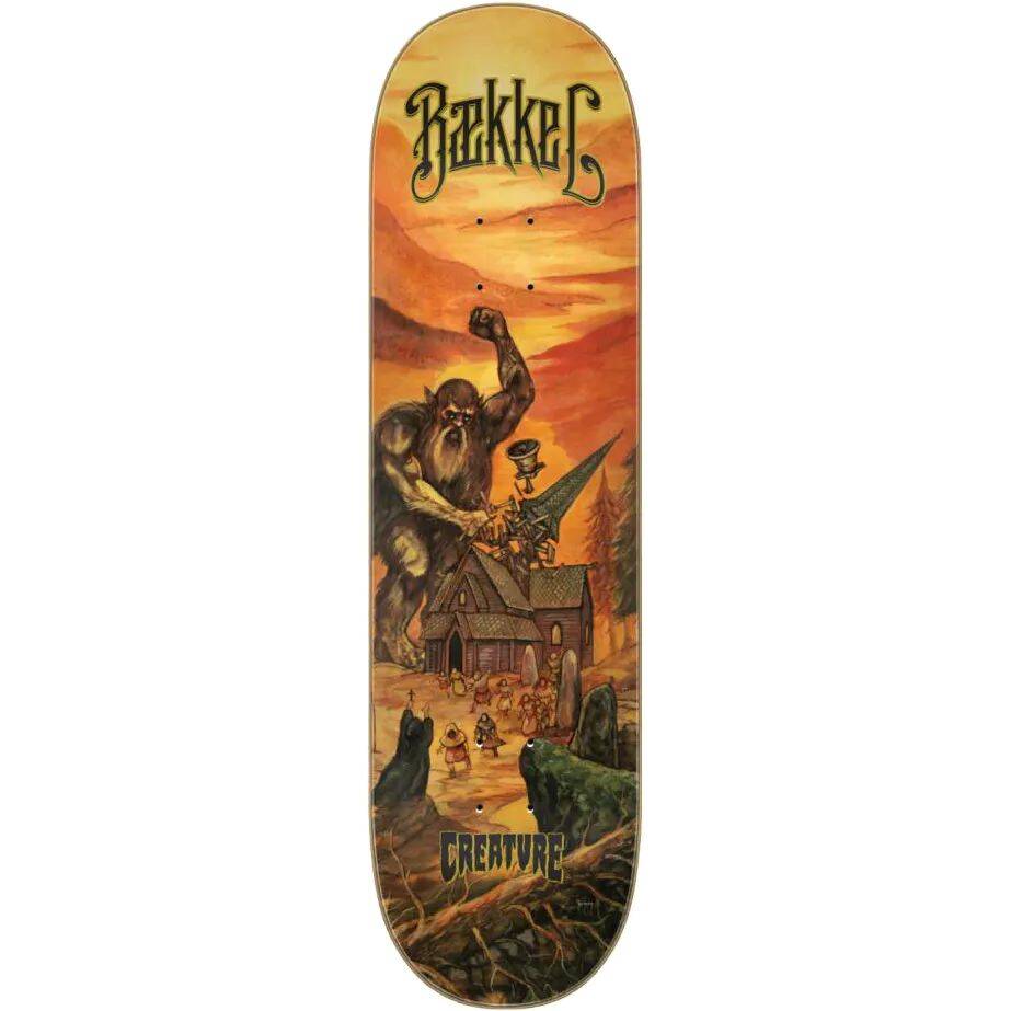 Creature Baekkel Decimate Skateboard Deck - Orange 8.6''