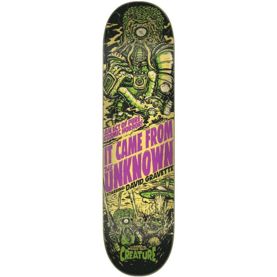 Creature Gravette Wicked Tales Skateboard Deck - Green 8.3''