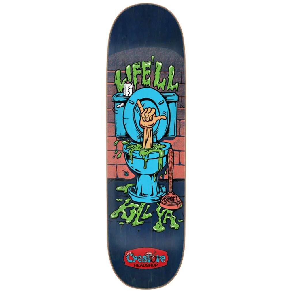 Creature Kimbel Life Kills Skateboard Deck - Multi 9''