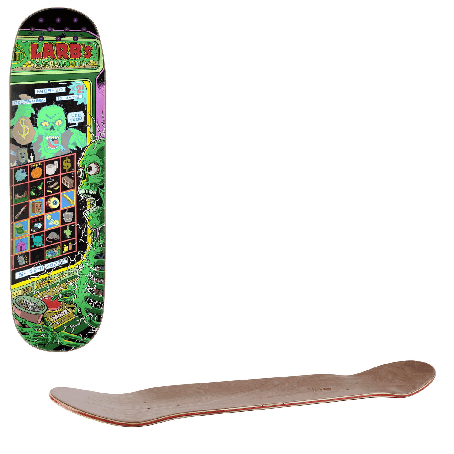 Creature Larb Machine Skateboard Deck - Hitz 8.99"