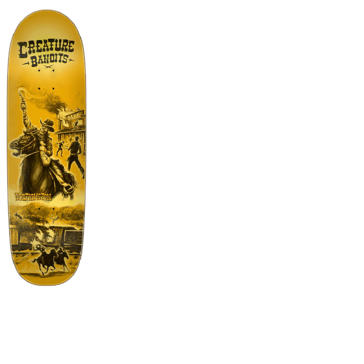 Creature Bandits Skateboard Deck - Worthington 8.8"