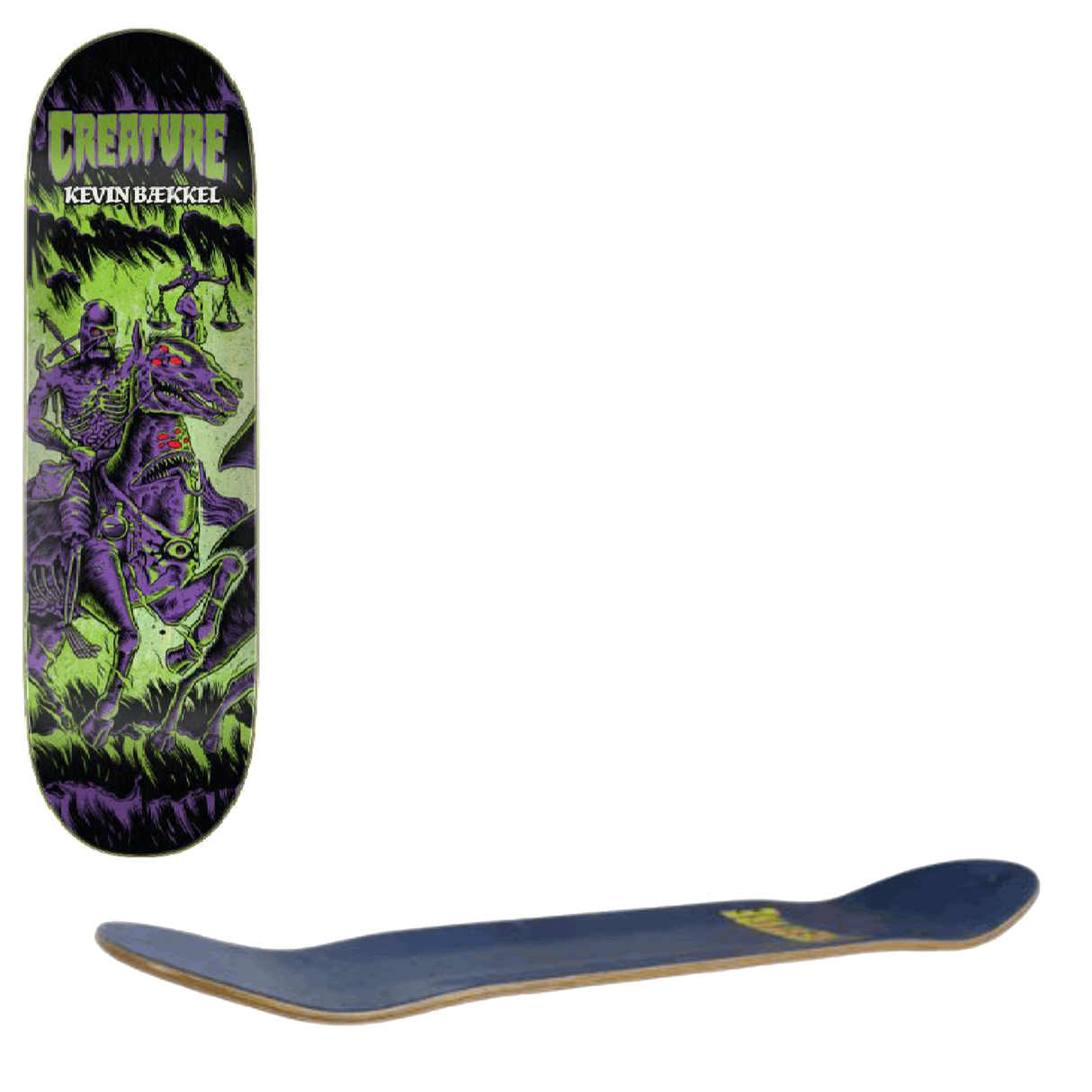 Creature Baekkel Horseman VX Skateboard Deck - 8.5''