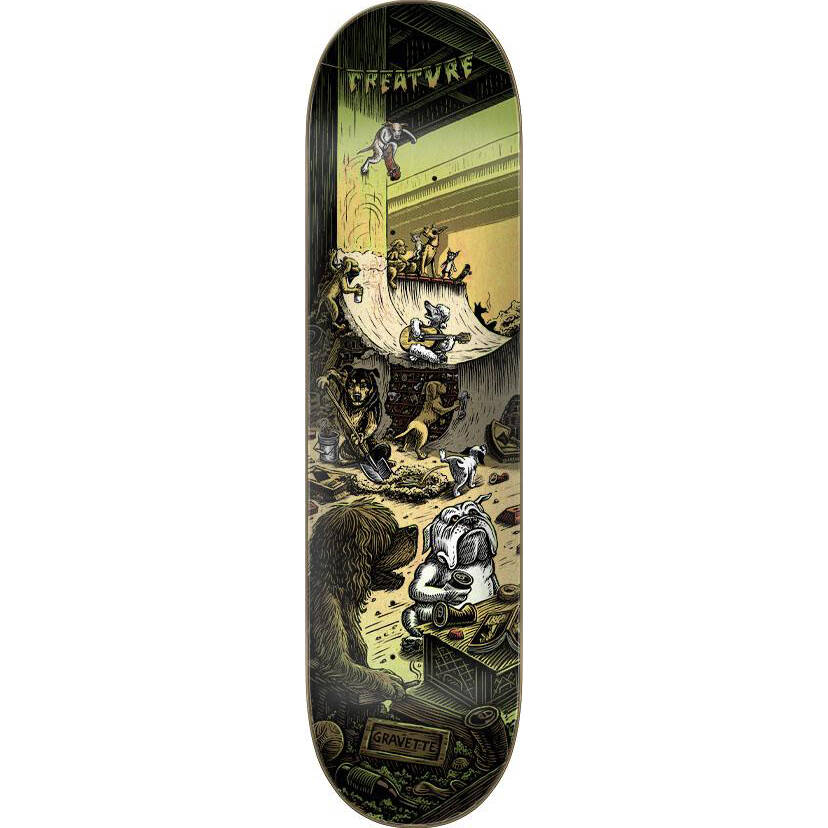Creature Gravette Bridge Dawgz Skateboard Deck - Multi 8.3''