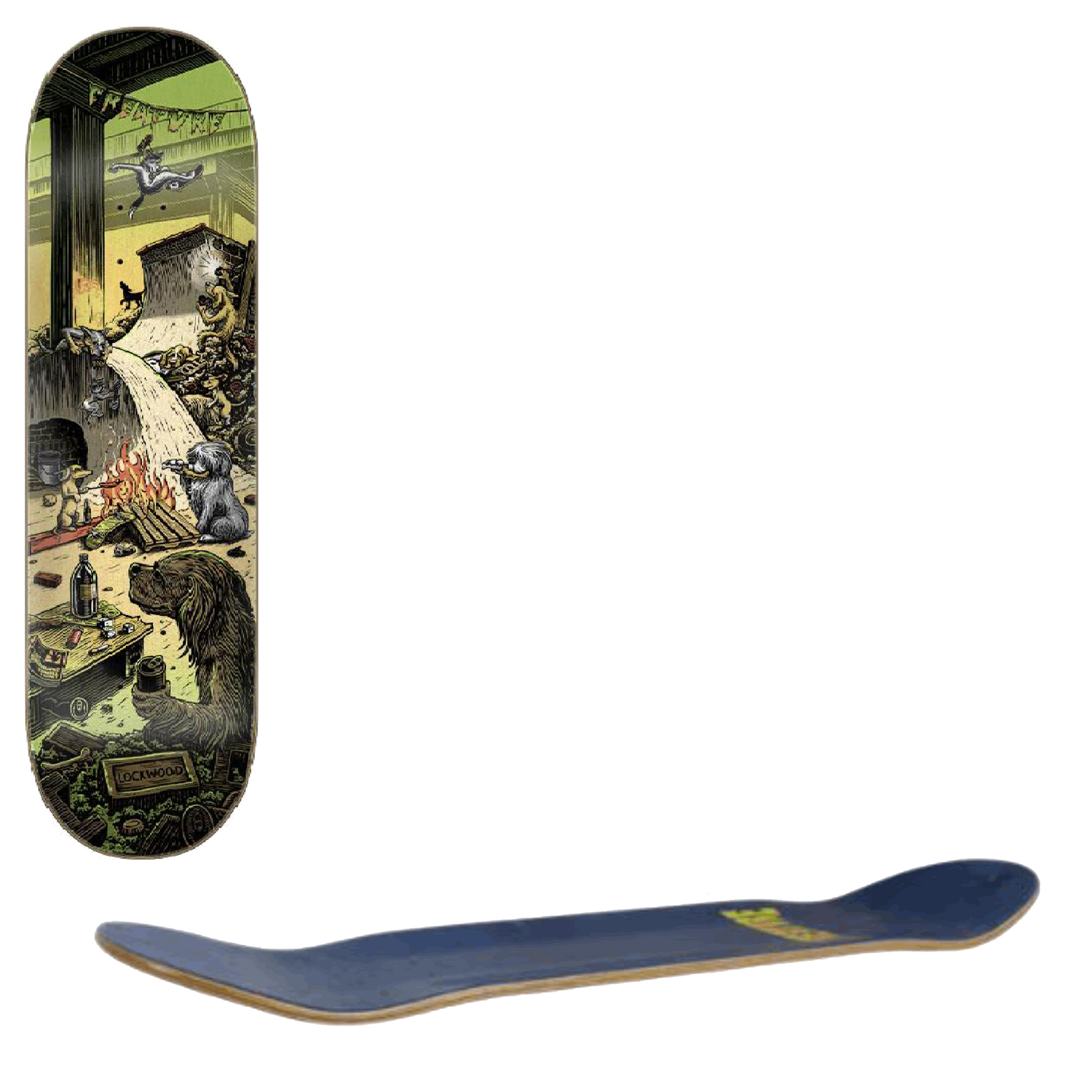 Creature Lockwood Bridge Dawgz Skateboard Deck - Multi 8.25''